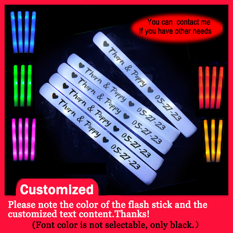 Centerpiece Stick - 20/30/40/60/80/100/120개 RGB LED 발광 폼 스틱