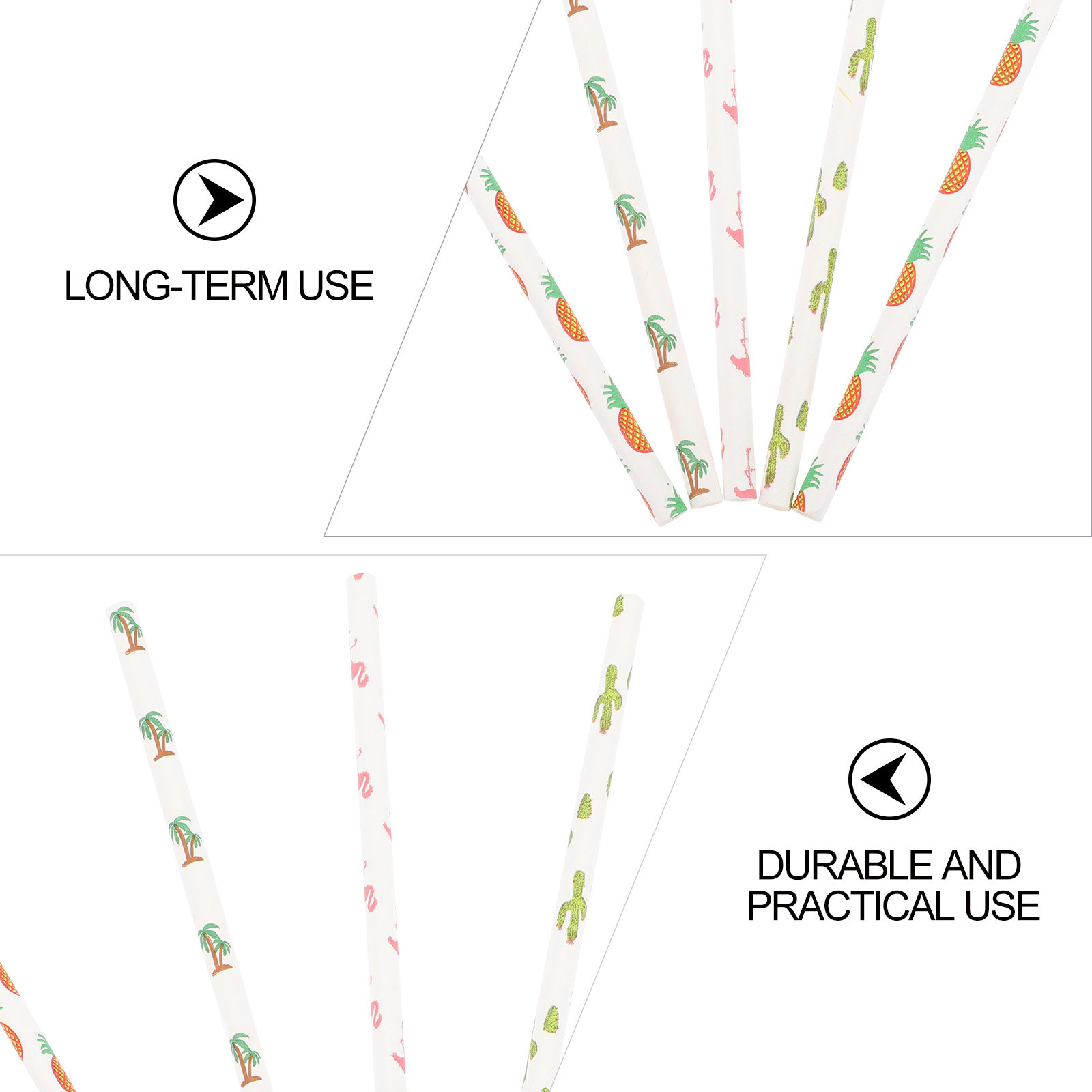 100개 친환경 종이 빨대, 화려하고 재미있는 일회용  - Paper Straw Color 리뷰 및 가격