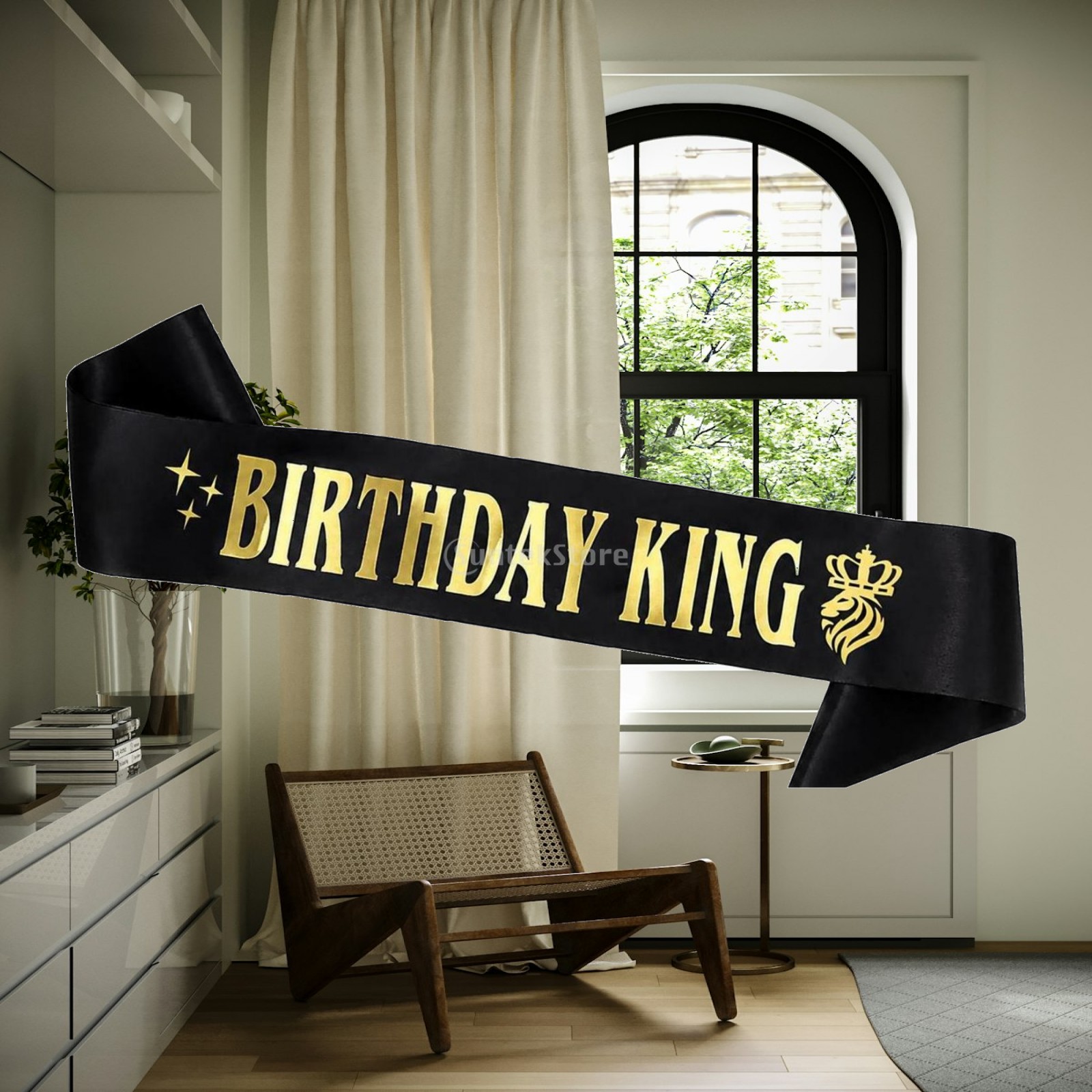 글리터 파티 왕관 생일 왕 허리띠 액세서리 - 성인 왕 - Birthday Sash Glitter 리뷰 및 가격