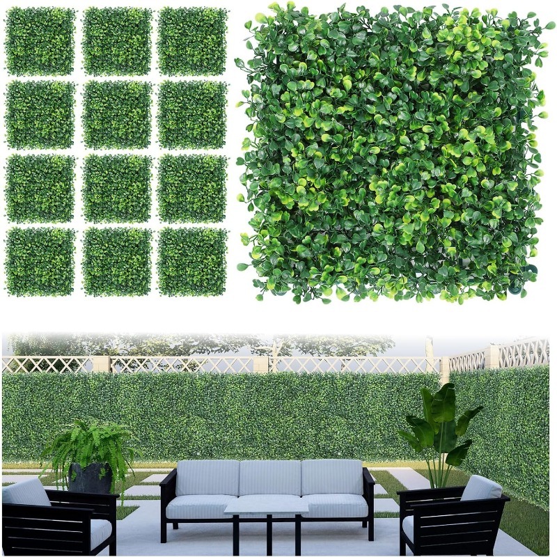 1/3/6Pcs 인공 식물 잔디 벽 패널 회양목 울타리 - Flower Wall Panel 리뷰 및 가격