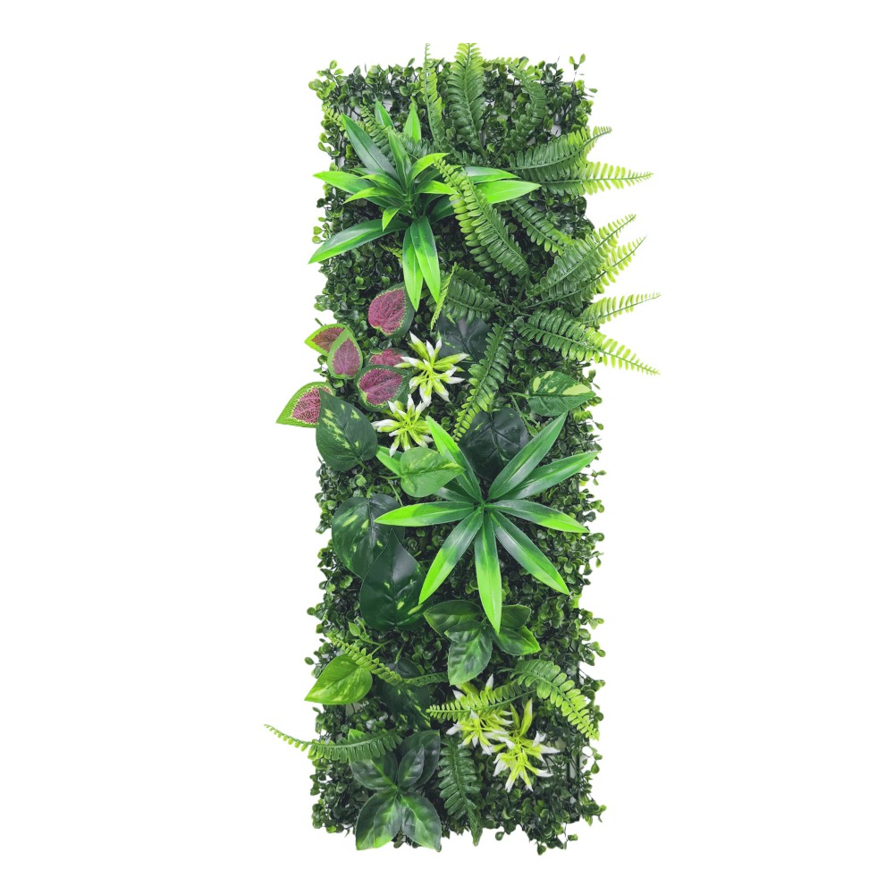 DIY 인조 식물 벽 패널 꽃 75x25cm 인조 유칼 - Flower Wall Panel 리뷰 및 가격