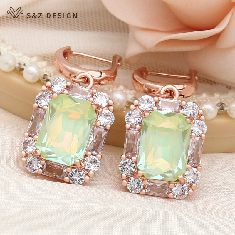 S & Z DESIGN 여성용 크리스탈 댕글 귀걸이,  - Event Z 리뷰 및 가격