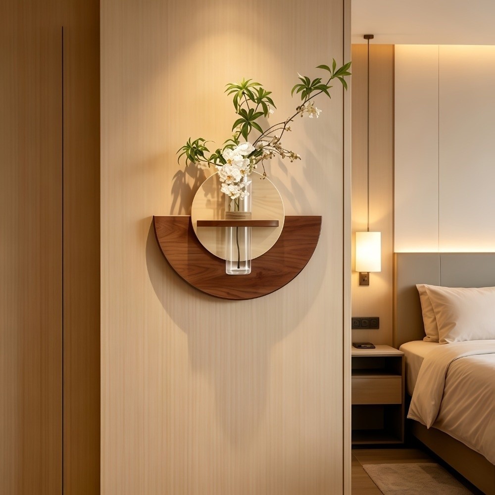 타원형 나무 벽걸이 꽃 선반 수경재배 디스플레이 공간  - Flower Wall Panel 리뷰 및 가격